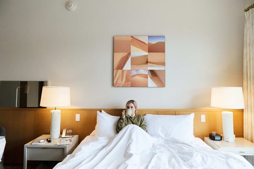 Premium bedding, down comforters, minibar, in-room safe