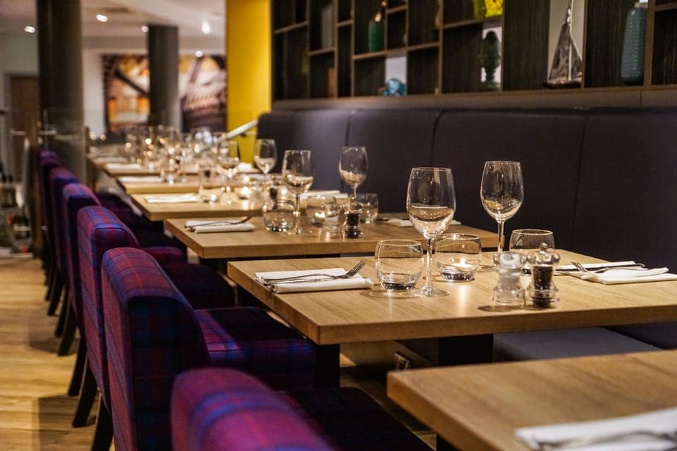 Breakfast, lunch and dinner served