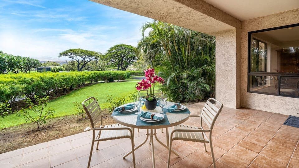 Very spacious ground floor lanai
