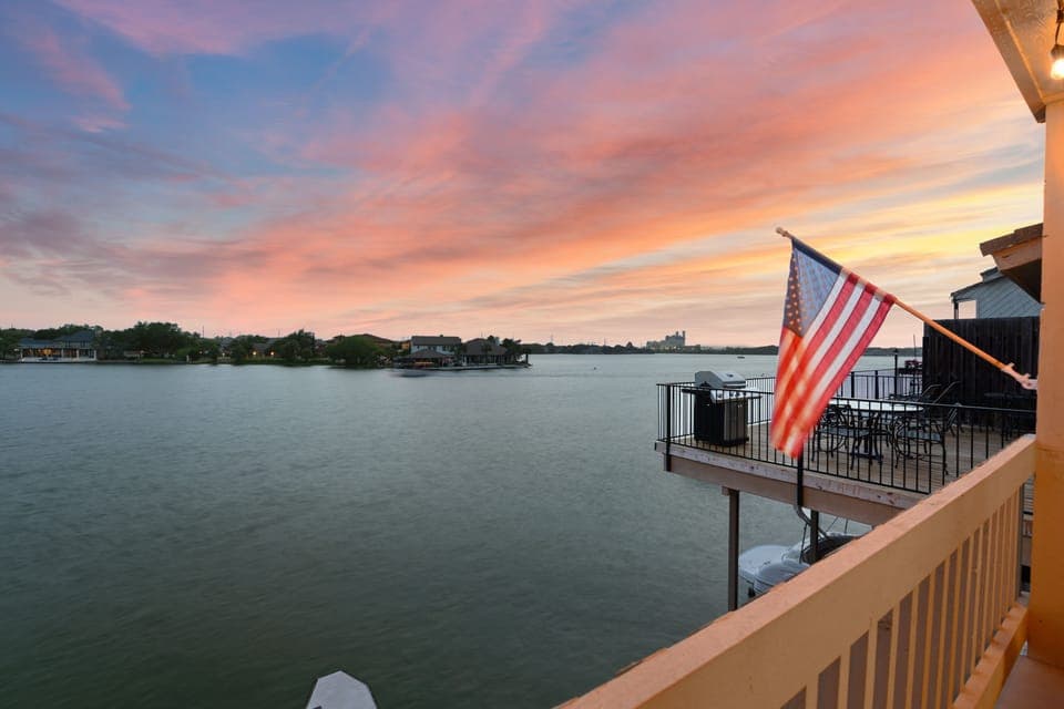 sunset from your private patio