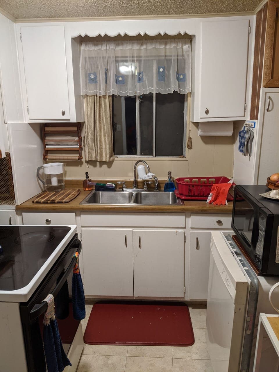 Mom calls this a one butt kitchen with everything you need.