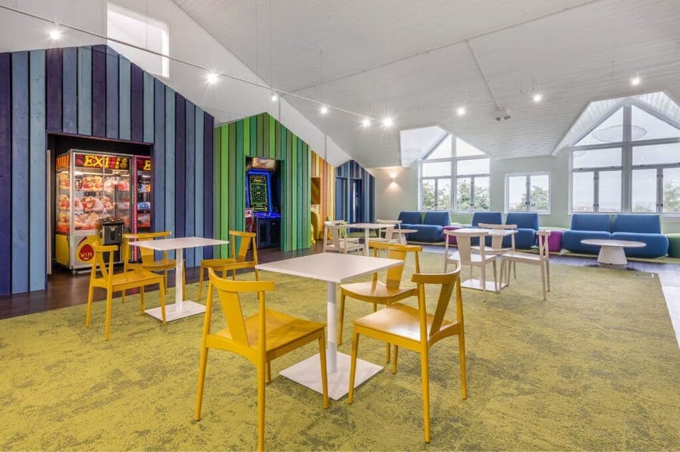 Bright and colorful play area to keep the little ones entertained and active.