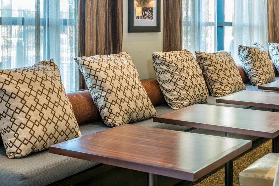 Relax in the common areas.