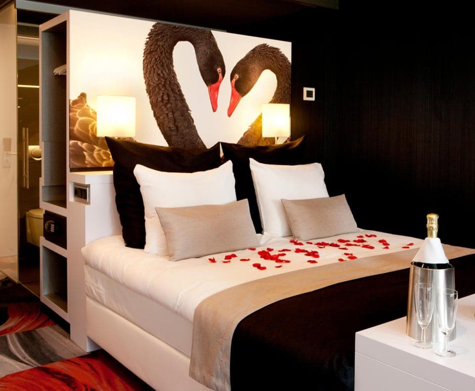 In-room safe, desk, blackout drapes, cribs/infant beds