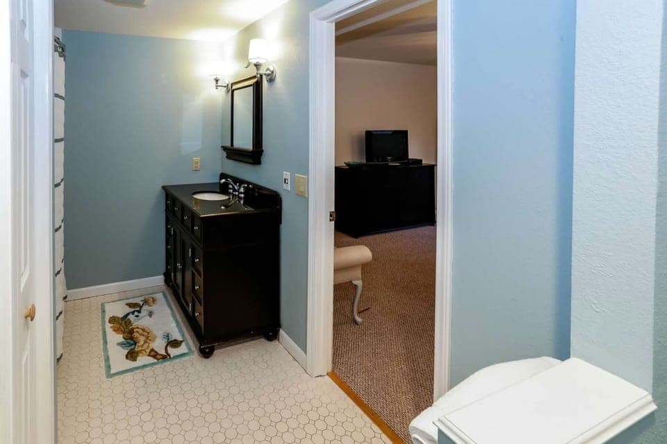 A private bath is a great perk.