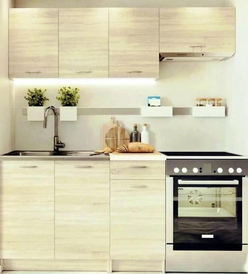 Fridge, stovetop, coffee/tea maker, cookware/dishes/utensils