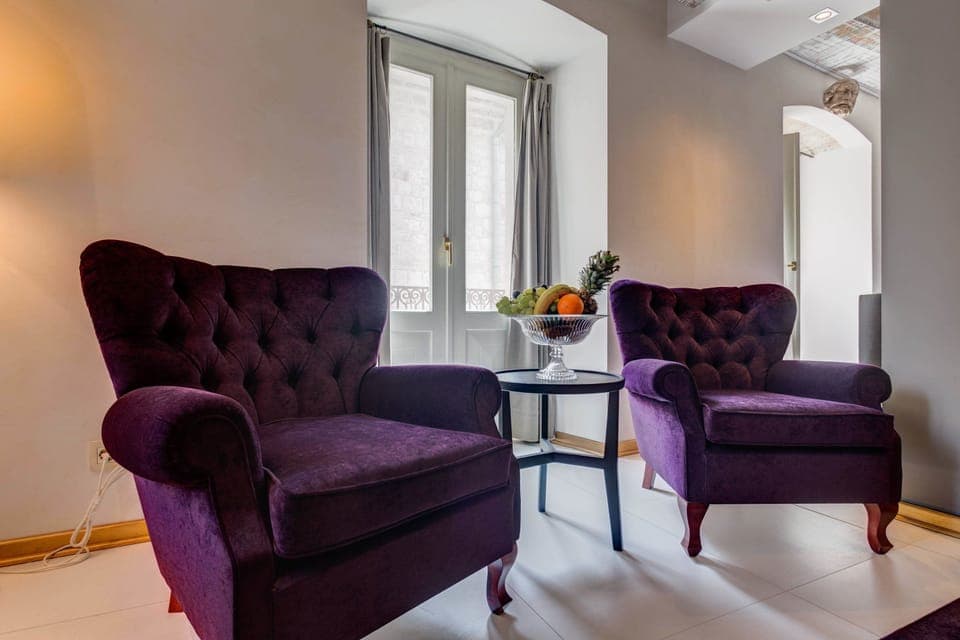 King Suite with Balcony | Living area | Smart TV