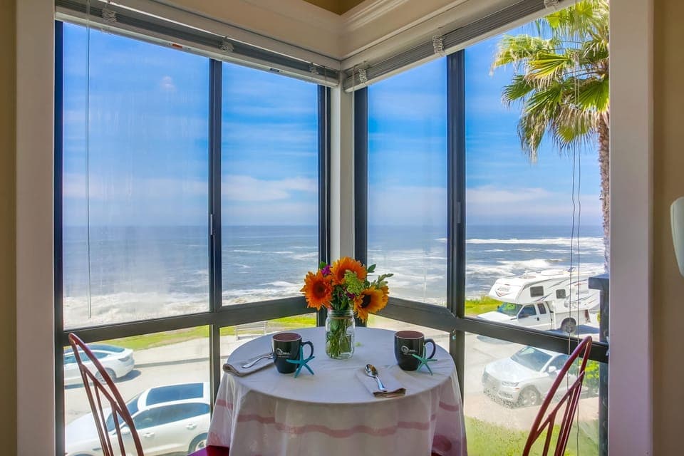 This is where you can enjoy breakfast, lunch and dinner!