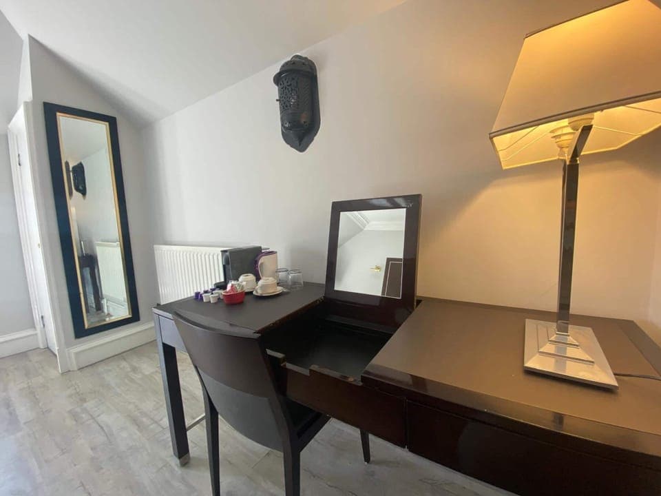 Desk, laptop workspace, iron/ironing board, free WiFi