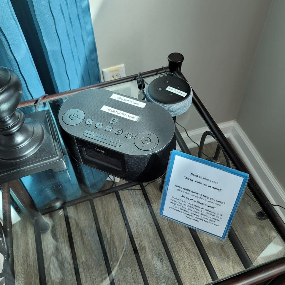 Alarm clocks, USB phone charging ports and Alexa