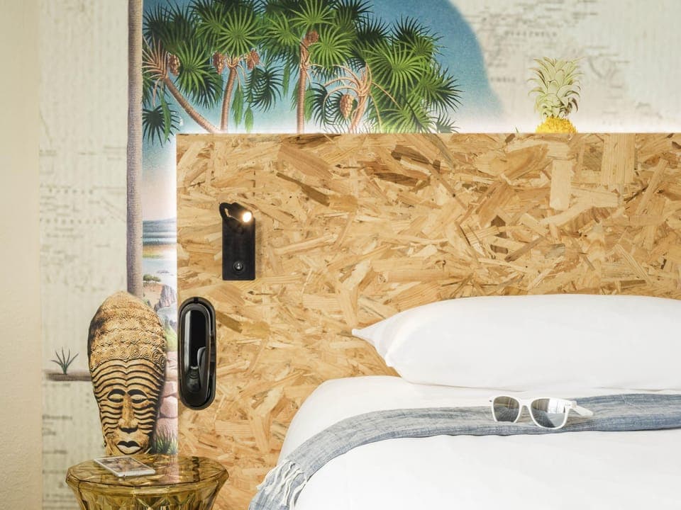 Desk, blackout drapes, soundproofing, iron/ironing board