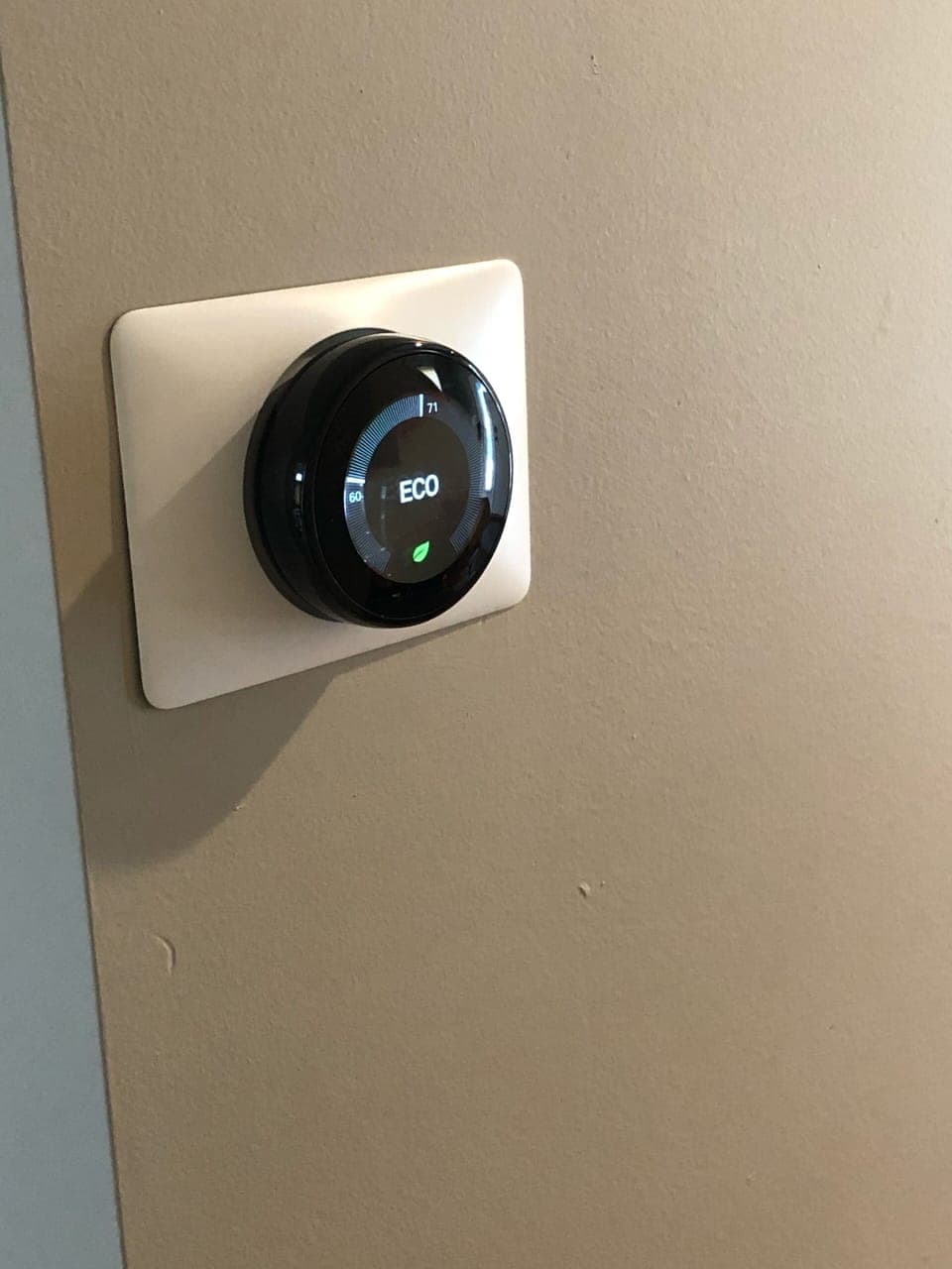 Nest thermostat to control Heat and Central AC...Easy to use