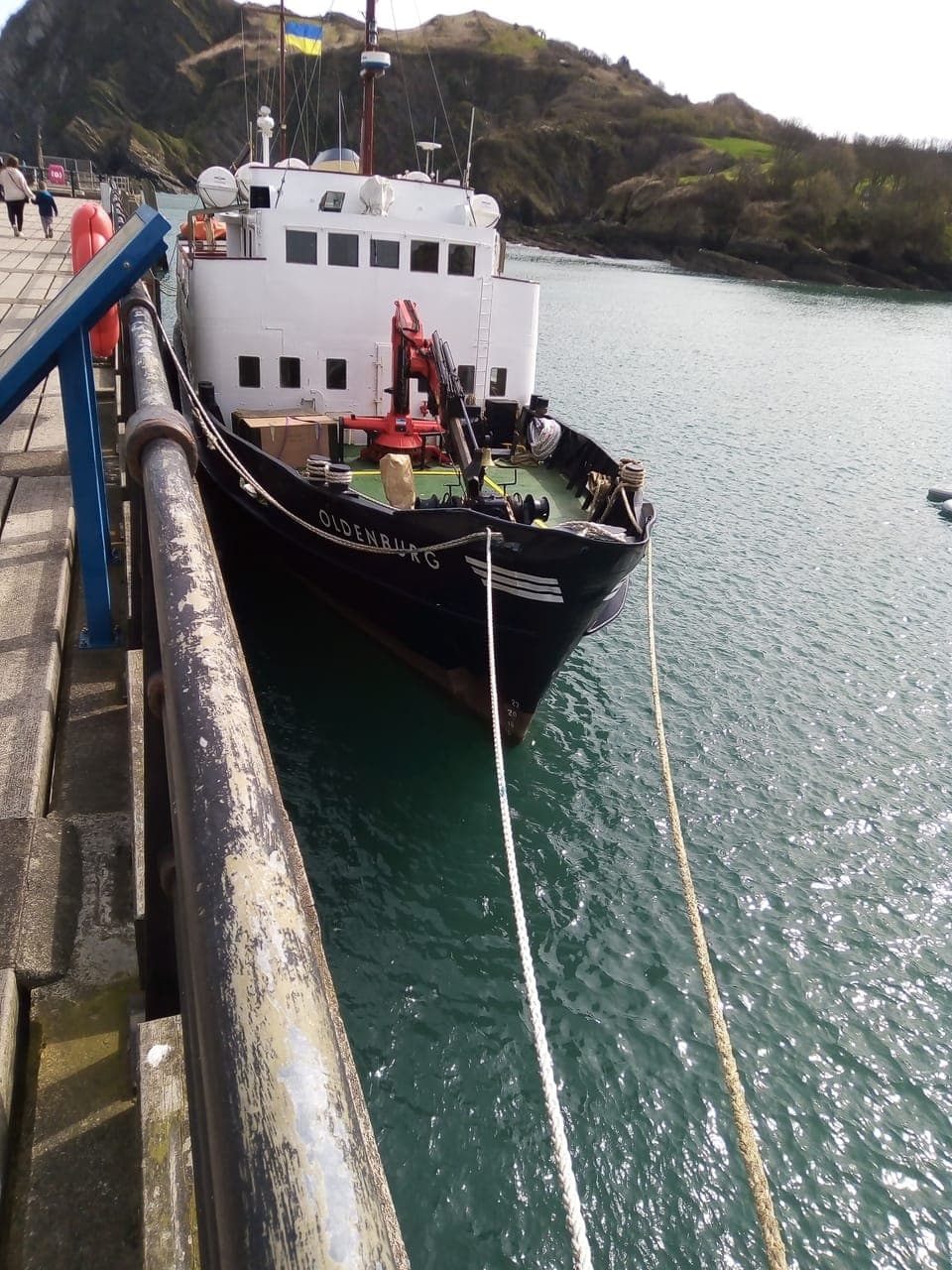 The Oldenburg travels from Ilfracombe to Lundy island for day trips 