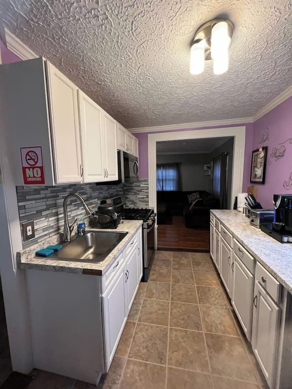 Kitchen with everything needed to make an enjoyable meal. 