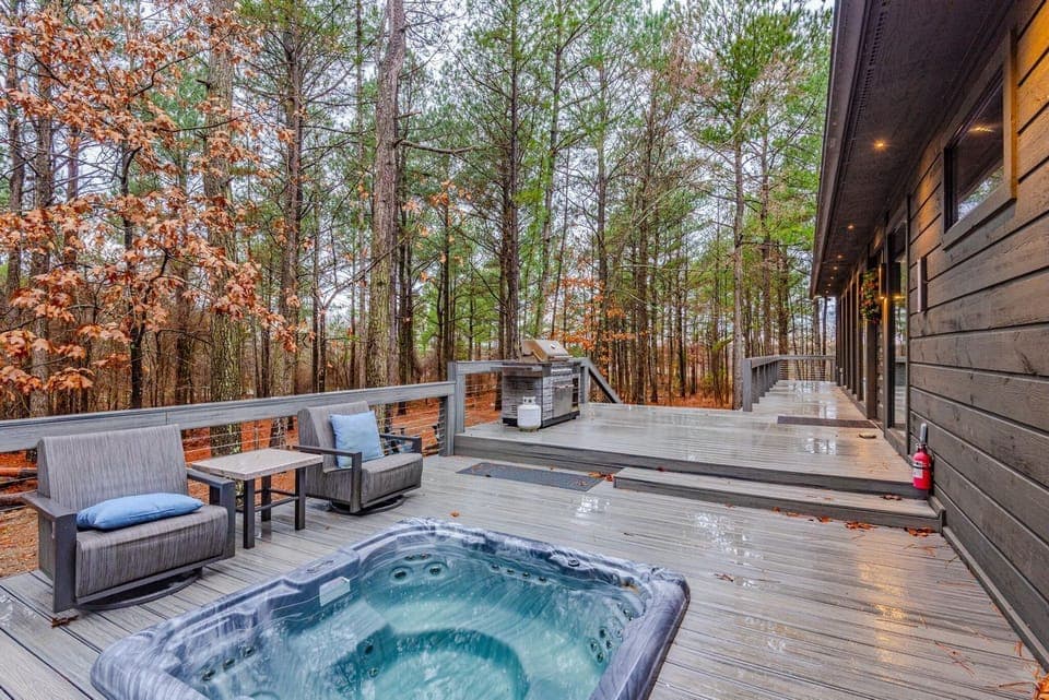 Step right in and Meltaway the Stress at the Seasonal Therapy Luxury Cabin resort!