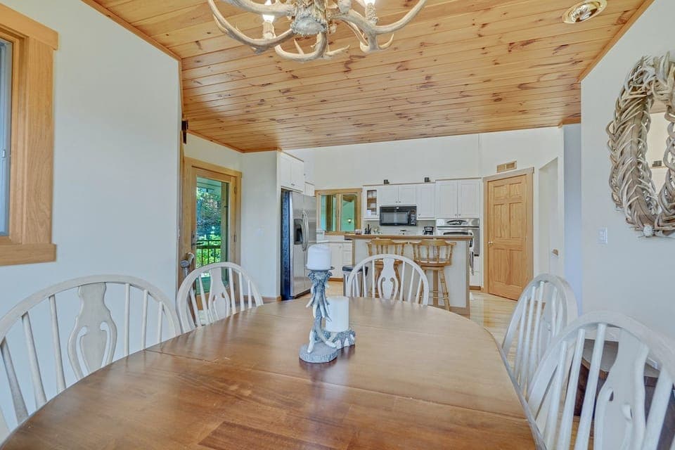 Dining and kitchen
