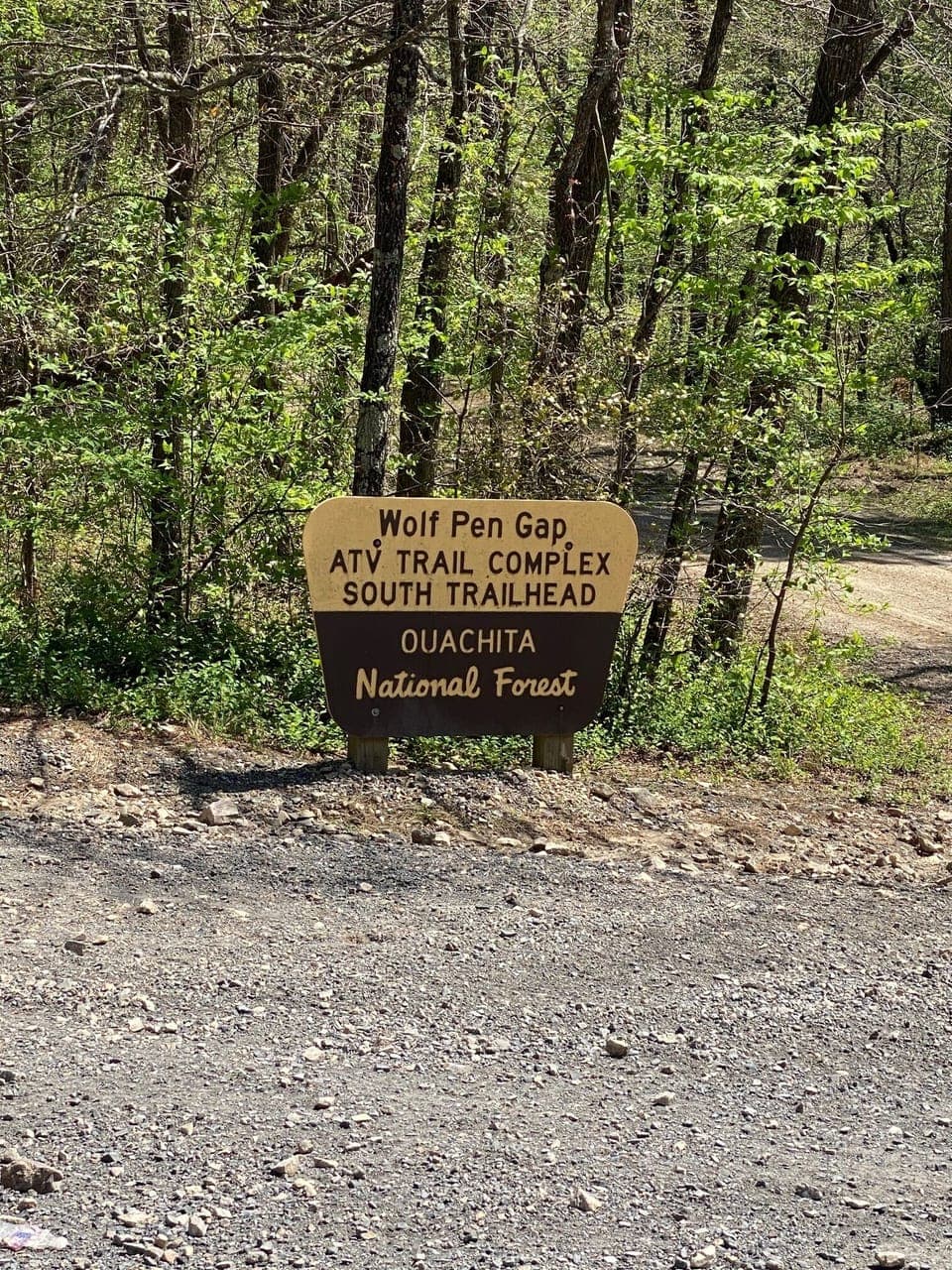 Wolf Pen Gap South Trailhead entrance.  18.4 miles from the rental.