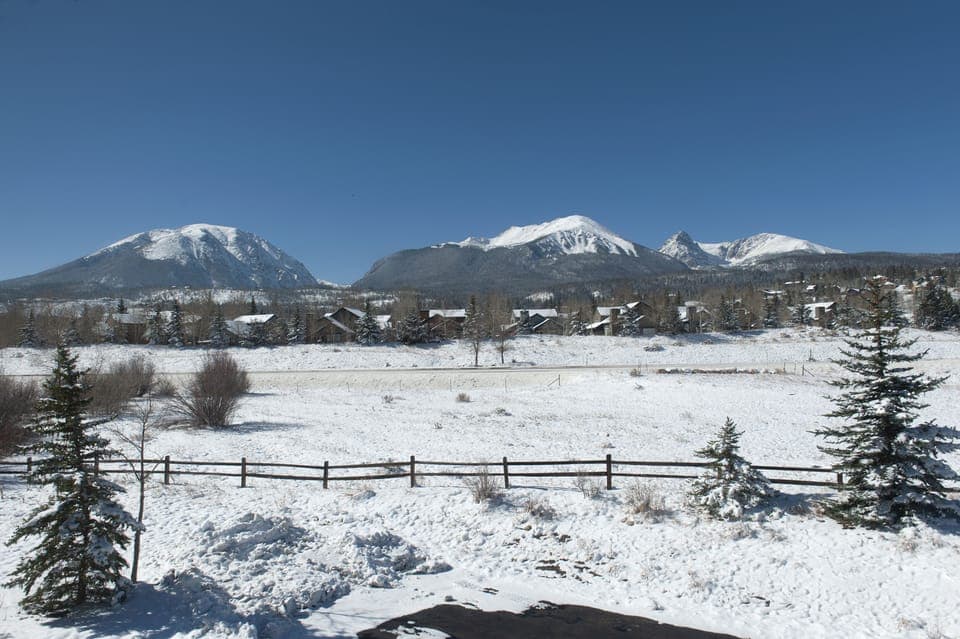 Beautiful mountain views from the front of the property.