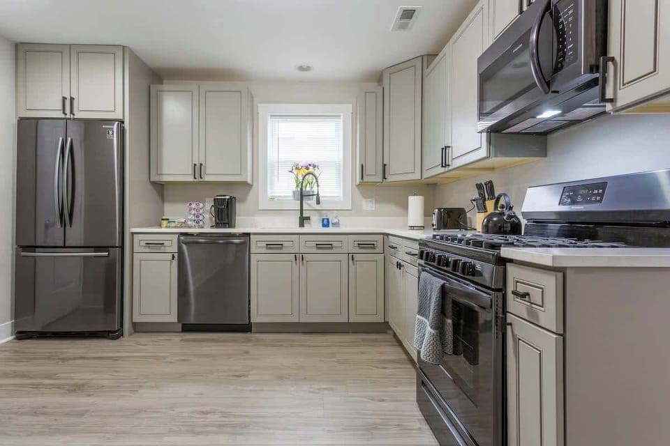 Fully stocked kitchen