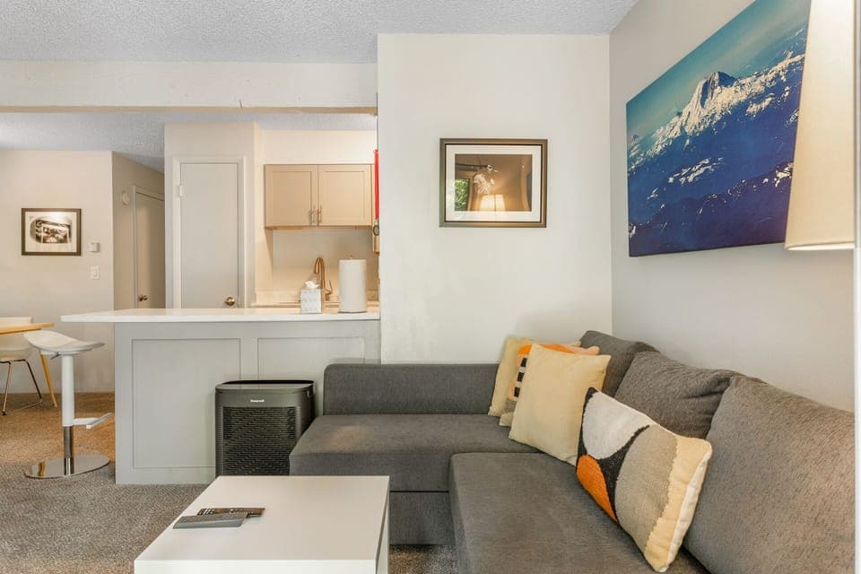 Living room & kitchen bar