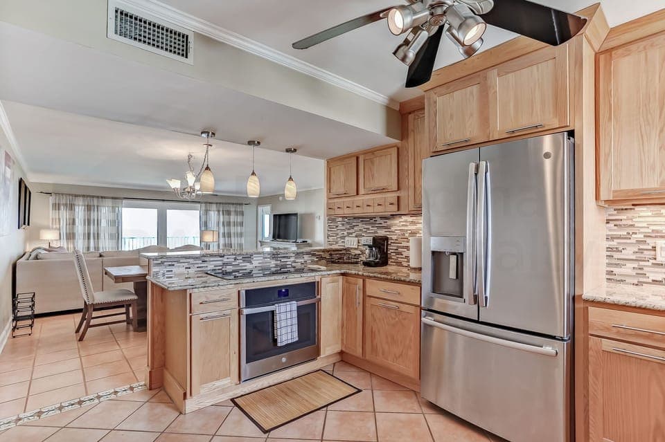 Kitchen with Ocean View