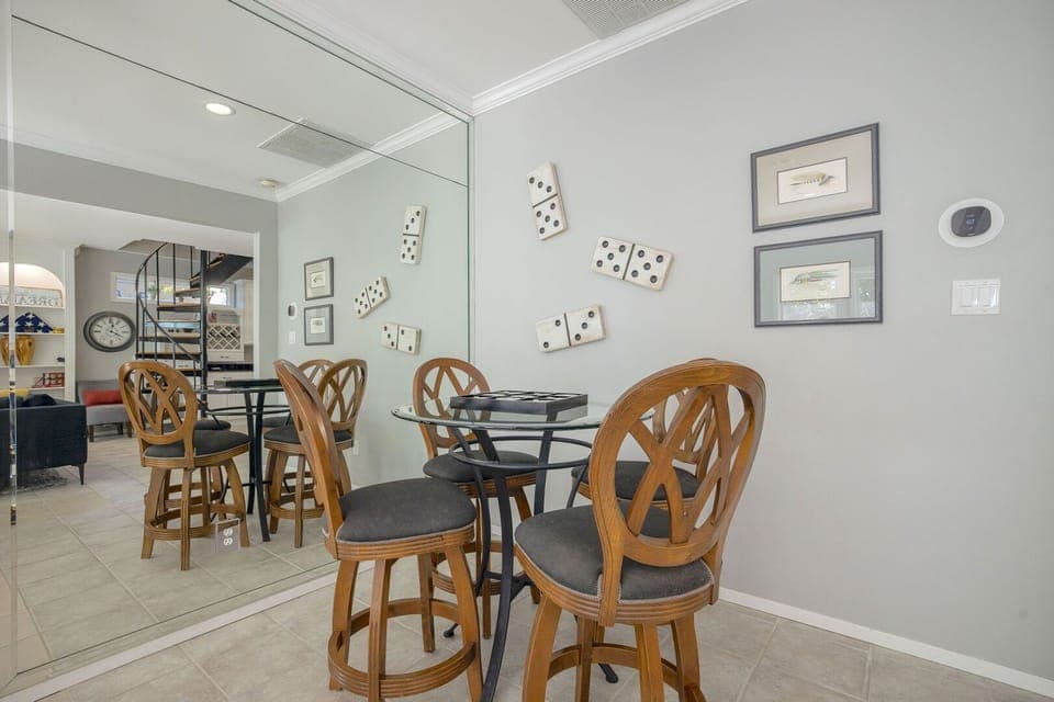 More seating near dining table