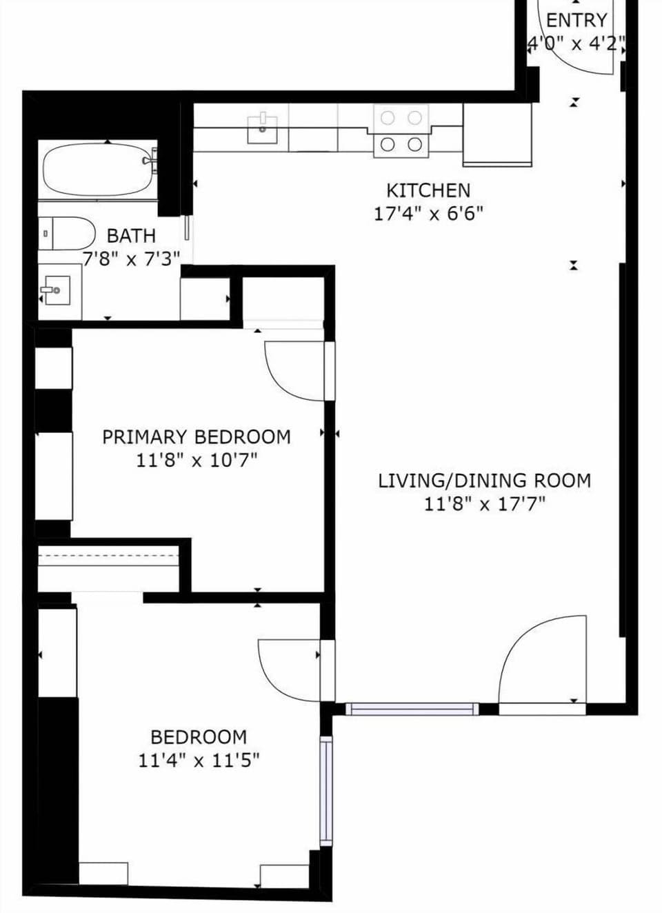 An easy open layout make this home ideal for couples, friends or a small family.