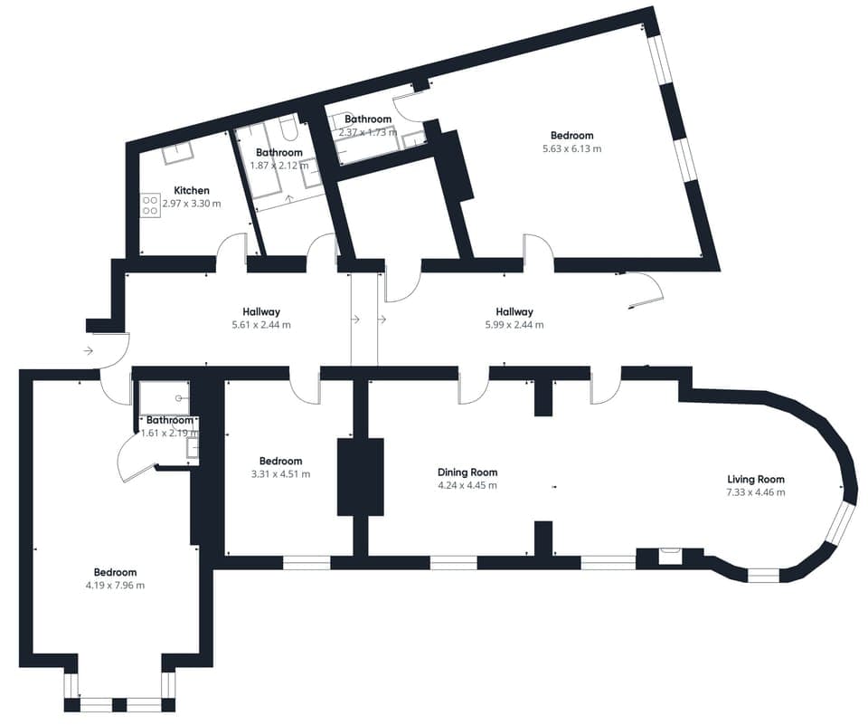 Regency Mansions Apartment, Redcar - Host & Stay