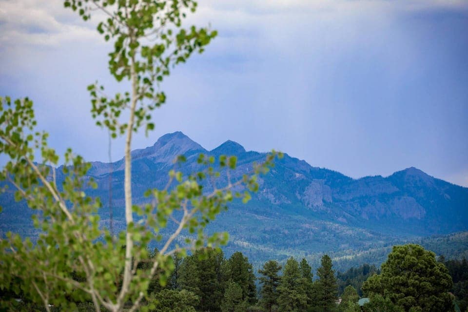 Tranquil views all year long of Pagosa Peak! 330+ days of sunshine, numerous lakes and rivers, trails and scenic drives at every turn! See ya soon!