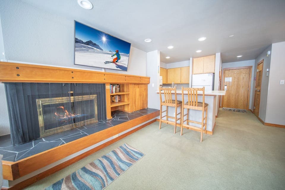 Beautiful gas fireplace