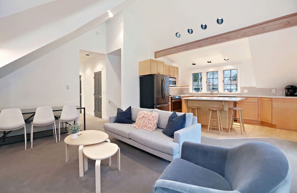 main house- family room and kitchen
