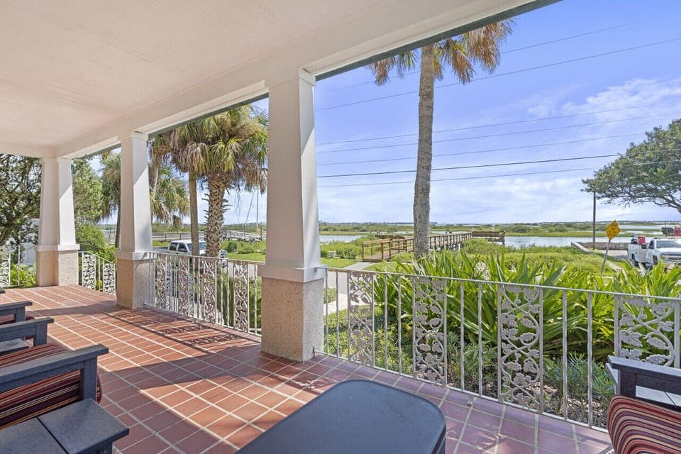 Stunning view of the Intracoastal and dock