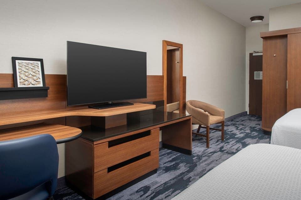 Room, 2 Queen Beds | Desk, laptop workspace, iron/ironing board, free cribs/infant beds