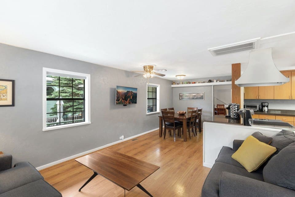 Main Entry Sitting Area with TV