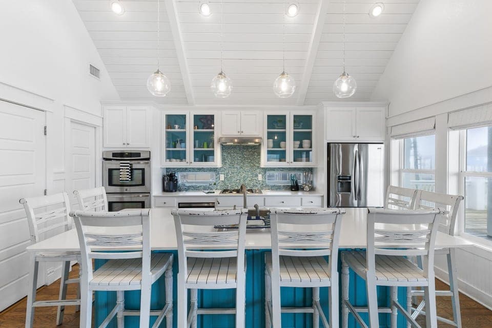 Open floor plan makes entertaining seamless