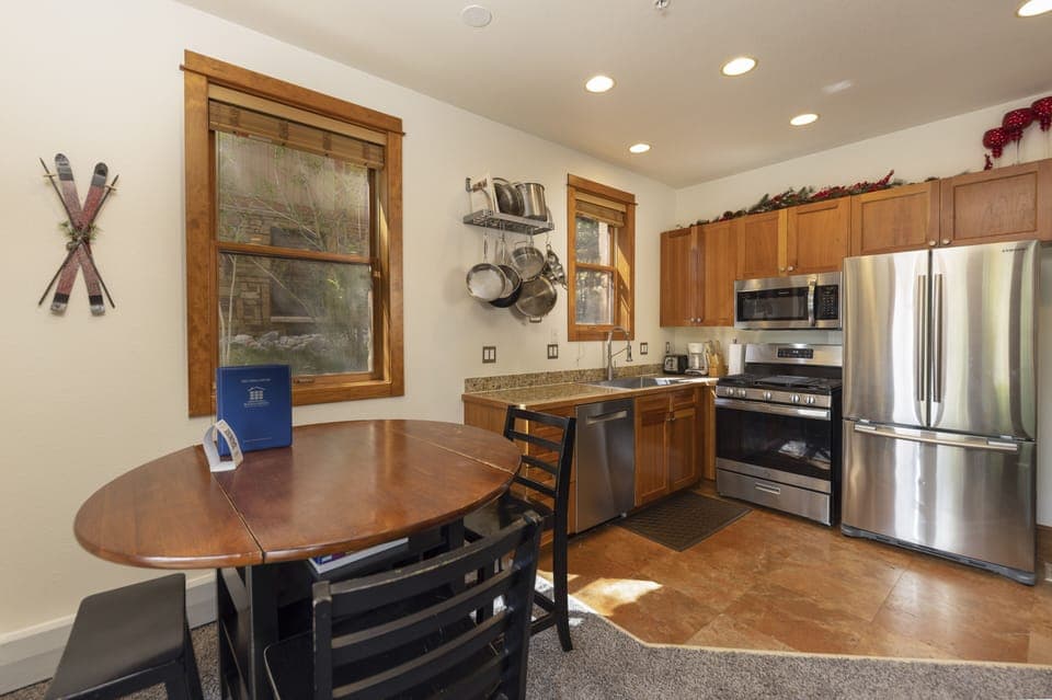 Kitchen and dining area