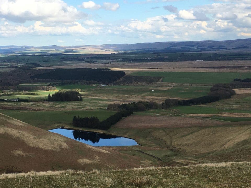 Beautiful view from Monks Rigg, a popular local walk