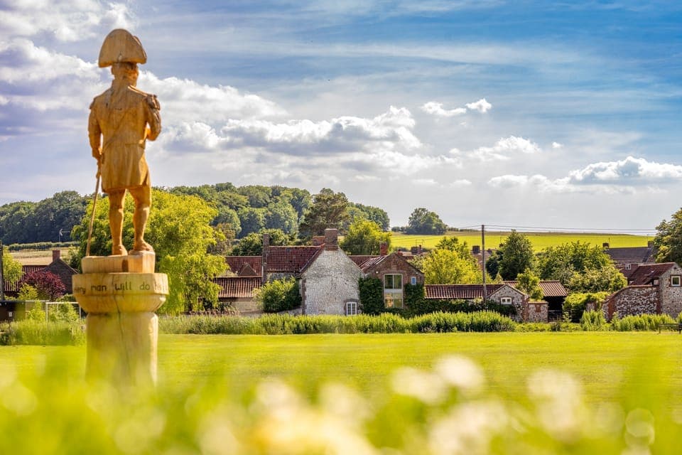 Ayres Cottage, Burnham Thorpe: The  village is the birthplace of Admiral Horatio Nelson