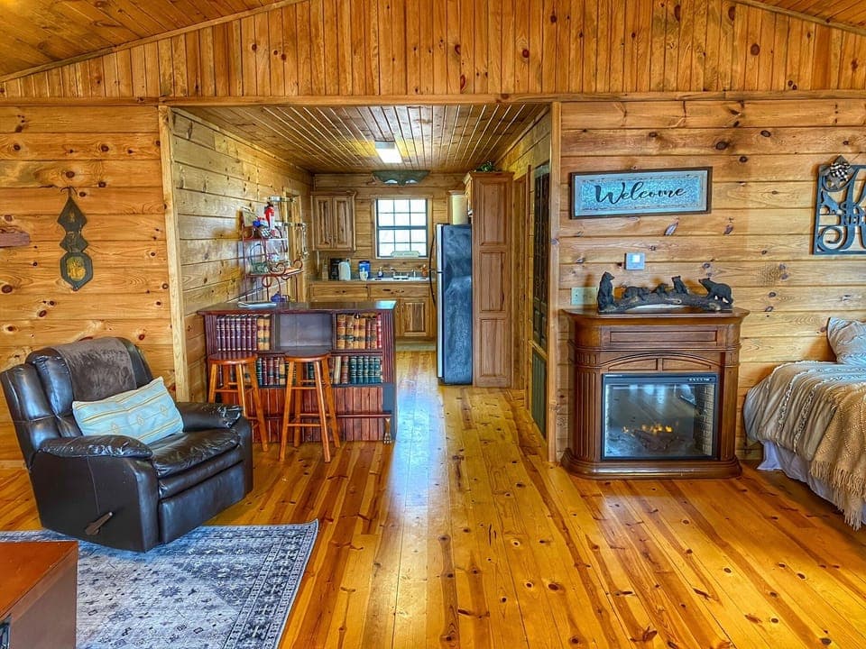 View from front door into kitchen