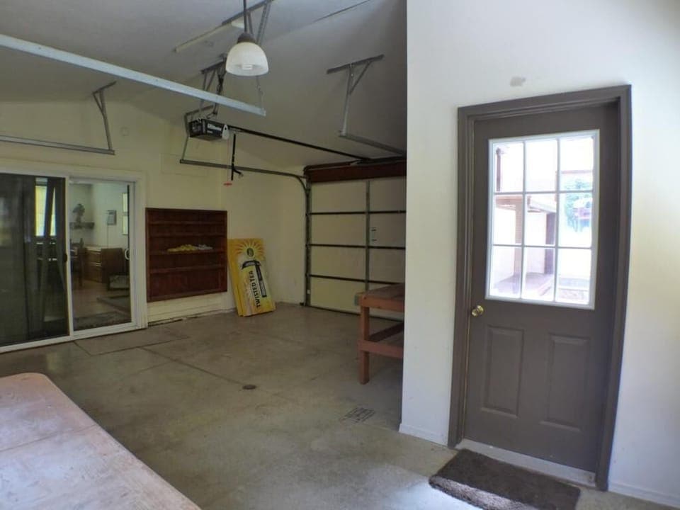 Garage in guest house.