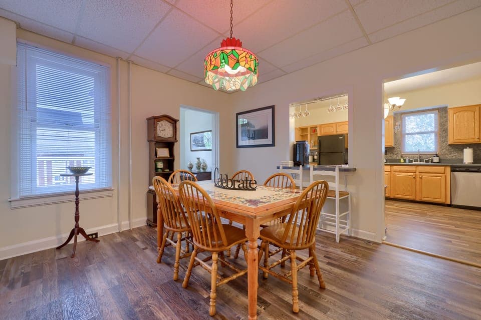 Dining room off the kitchen and living room