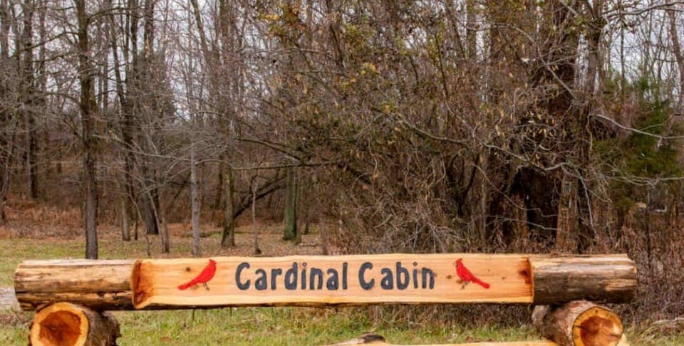 look for the Cardinal Cabin right before drive way at the edge of road
