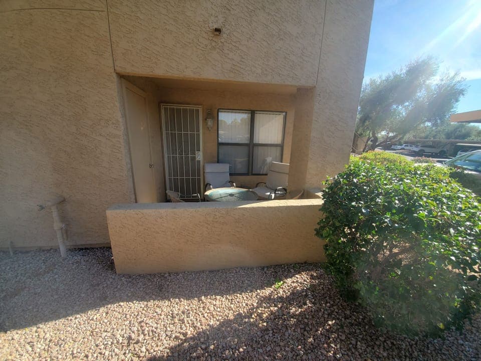 Private patio