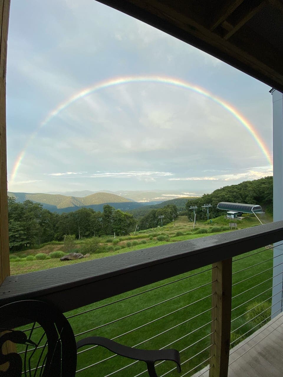 🌈  rainbow from the patio 11/2020