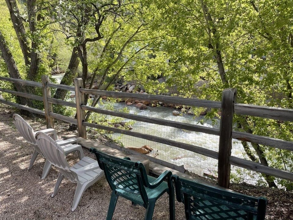 We put 6 chairs out for you to plan the next day's adventures from! 