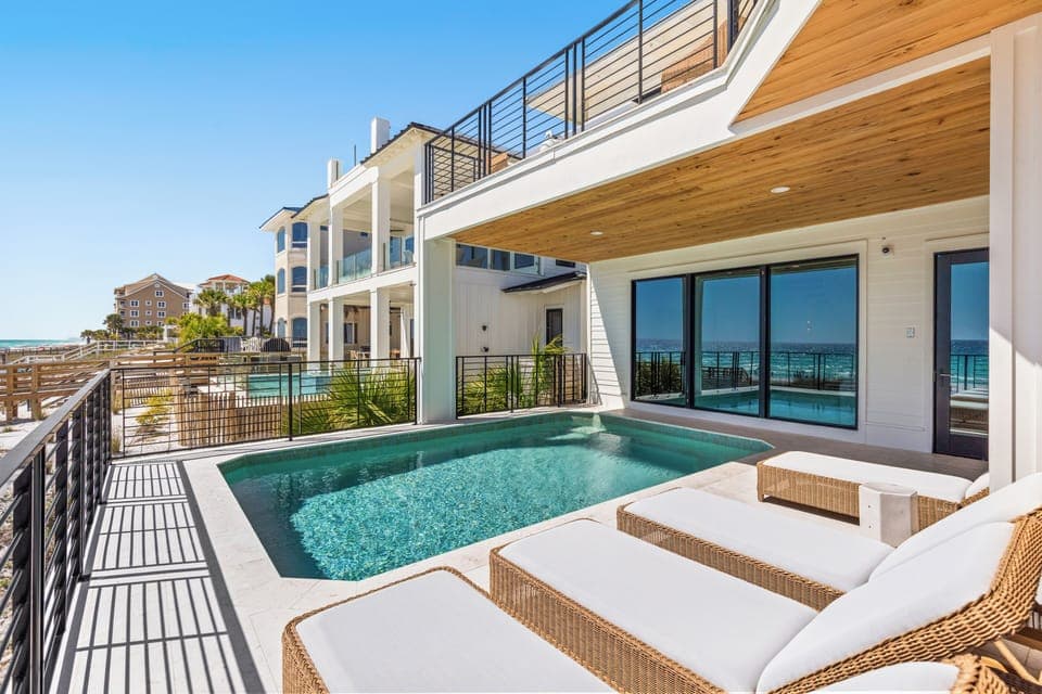 Fully resurfaced private pool