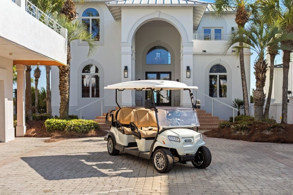 6-Seater Golf Cart - Great for cruising down Scenic 98!