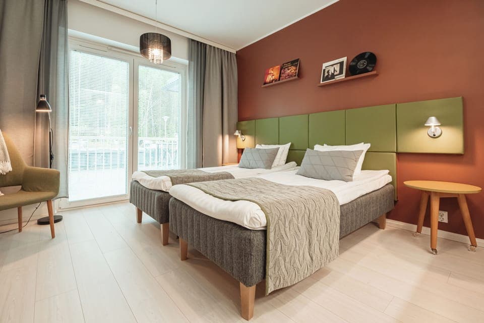 Economy Apartment | Blackout drapes, soundproofing, iron/ironing board, free WiFi