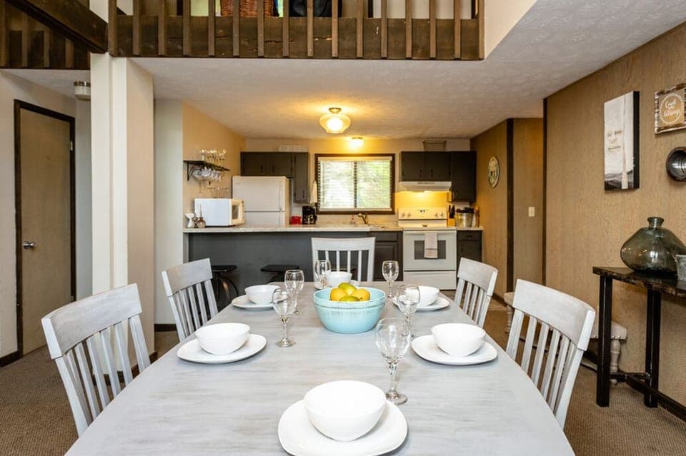 Dining Room table next to kitchen