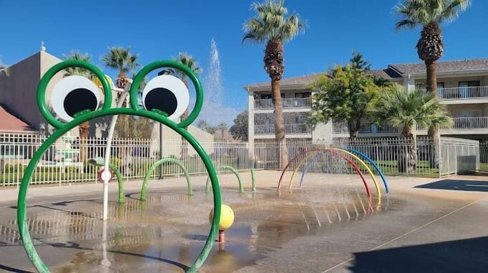Splash pad to enjoy at Las Palmas
